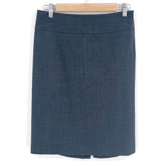 Banana Republic Gray Wool Pencil Skirt (Sz 2) - Picture 1 of 6